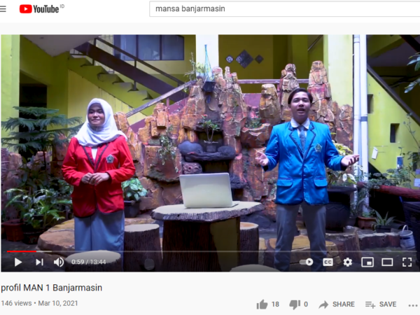 MAN 1 Banjarmasin Luncurkan Video Profil Madrasah Di Channel Youtubenya