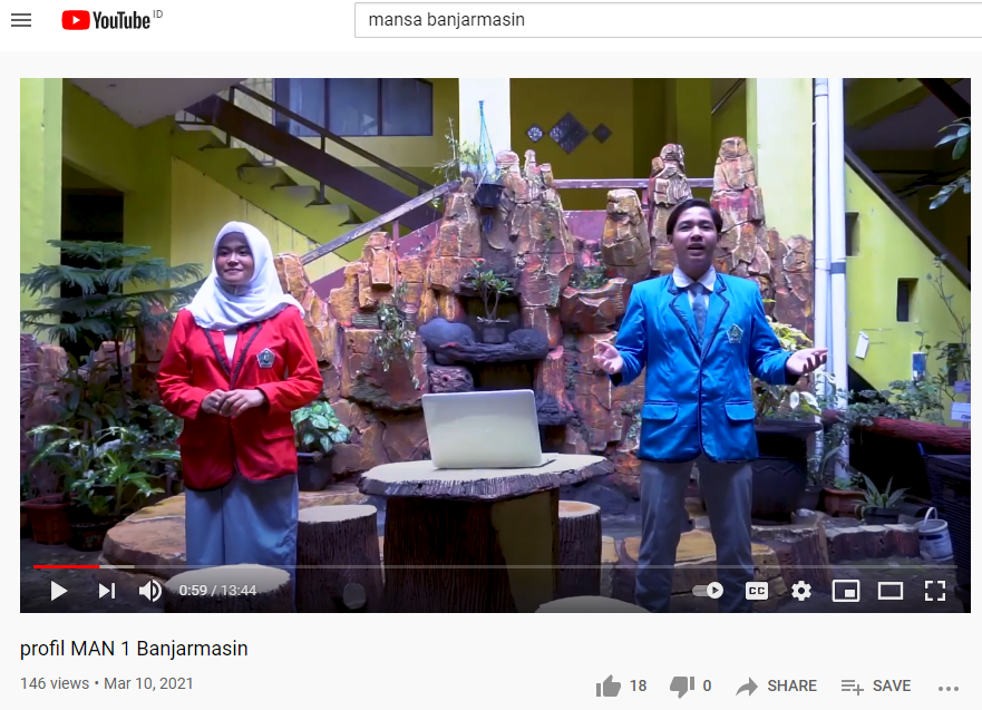 MAN 1 Banjarmasin Luncurkan Video Profil Madrasah Di Channel Youtubenya