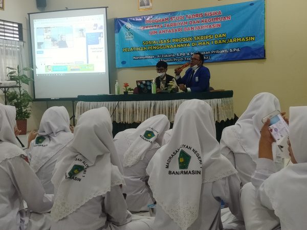 Kenali Produk Inovasi Media Pembelajaran Berbasis Teknologi Siswa-Siswi MAN 1 Banjarmasin Ikuti Sosialisasi