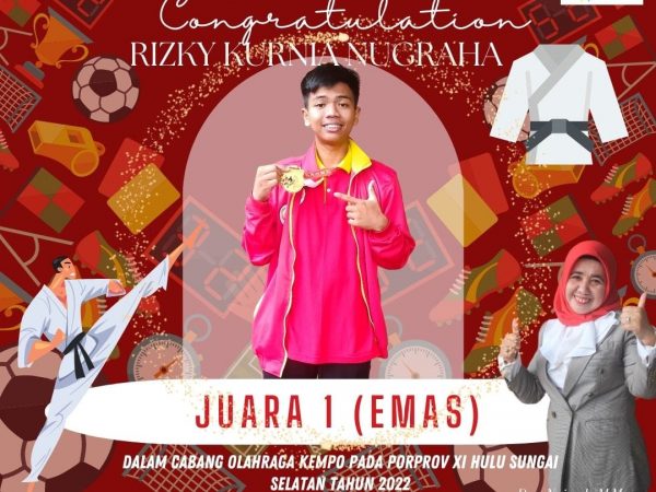 Boyong Banjarmasin Menjadi Juara Umum Cabang Olahraga Kempo, Siswa MAN 1 Banjarmasin Raih Emas Pada Ajang PORPROV XI Tahun 2022