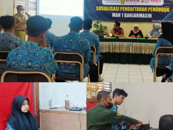 Sosialisasi dan Rekam Data E-KTP Bagi Peserta Didik MAN 1 Banjarmasin