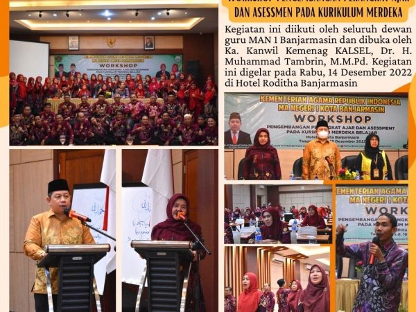 Kepala Kantor Wilayah Kementerian Agama Kalsel Beri dukungan kepada MAN 1 Banjarmasin dalam mensukseskan implementasi kurikulum merdeka