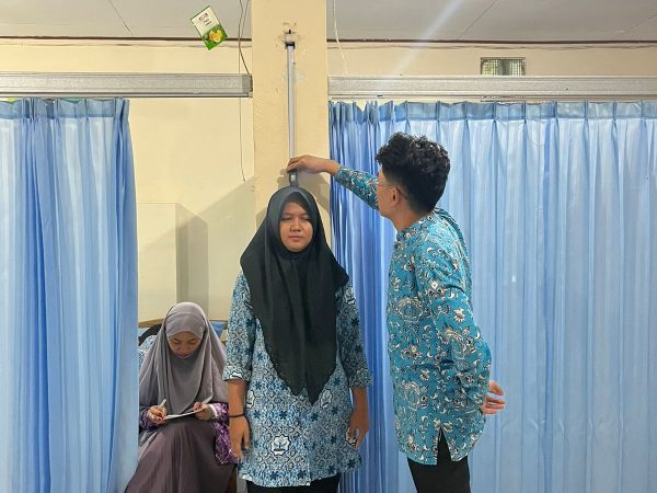 Puskesmas Sungai Mesa Lakukan Penjaringan Kesehatan Siswa Kelas X MAN 1 Banjarmasin