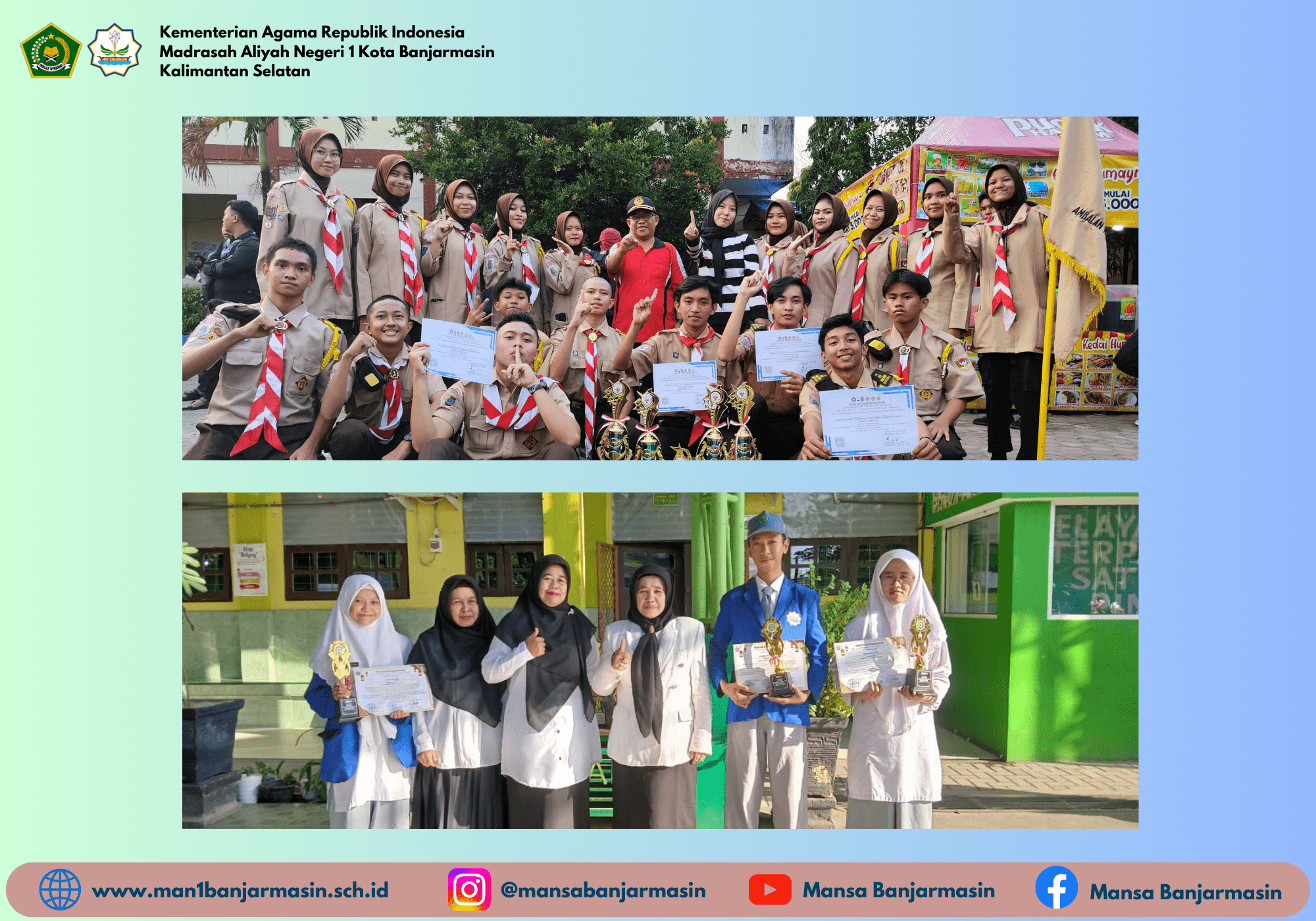 MAN 1 Kota Banjarmasin Borong Prestasi Di Berbagai Ajang Kompetisi 2024