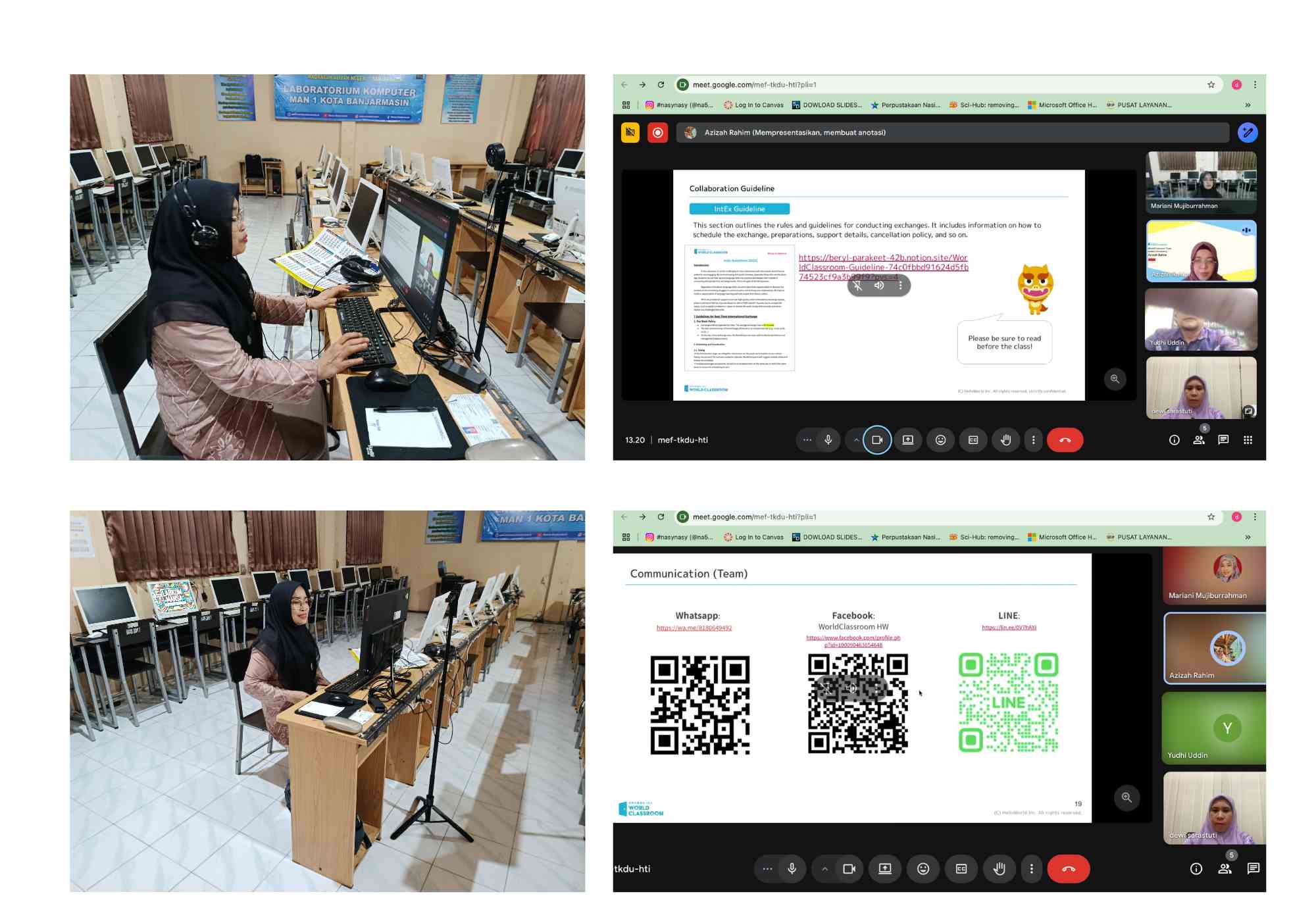 Bangun Jejaring Global, Guru MAN 1 Ikuti Persiapan IntEx Bersama World Classroom Jepang