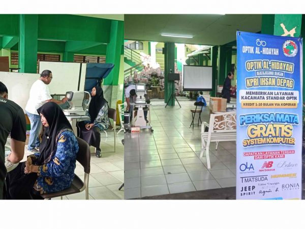 Pemeriksaan Mata Gratis, Optik Al Hidayah Bantu Jaga Kesehatan Guru MAN 1 Kota Banjarmasin