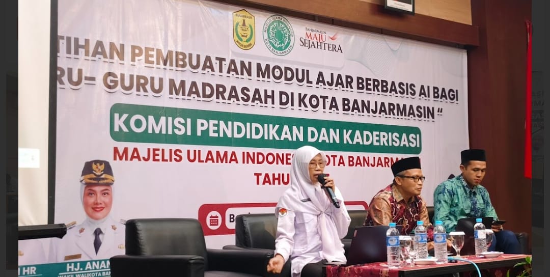 Guru MAN 1 Kota Banjarmasin Berbagi Wawasan dalam Pelatihan Modul Ajar Berbasis Artificial Intelligence